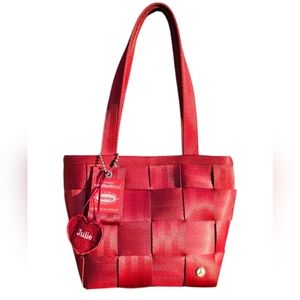 Harveys Red Woven Tote Bag